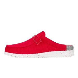 Wally Slip Varsity – Red/Grey